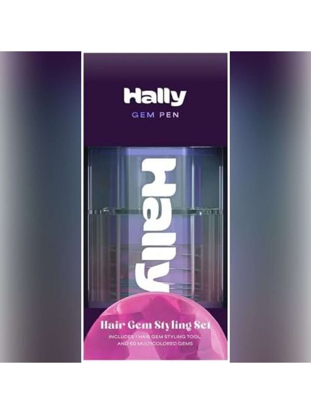 NIB Hally Gem Pen Art Craft Kit: Includes 60 Adhesive Hair Gems and Accessories